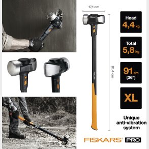 Fiskars - Pro Isocore Sledge Hammer - Forhammer - Xl 10 Lb 36 In