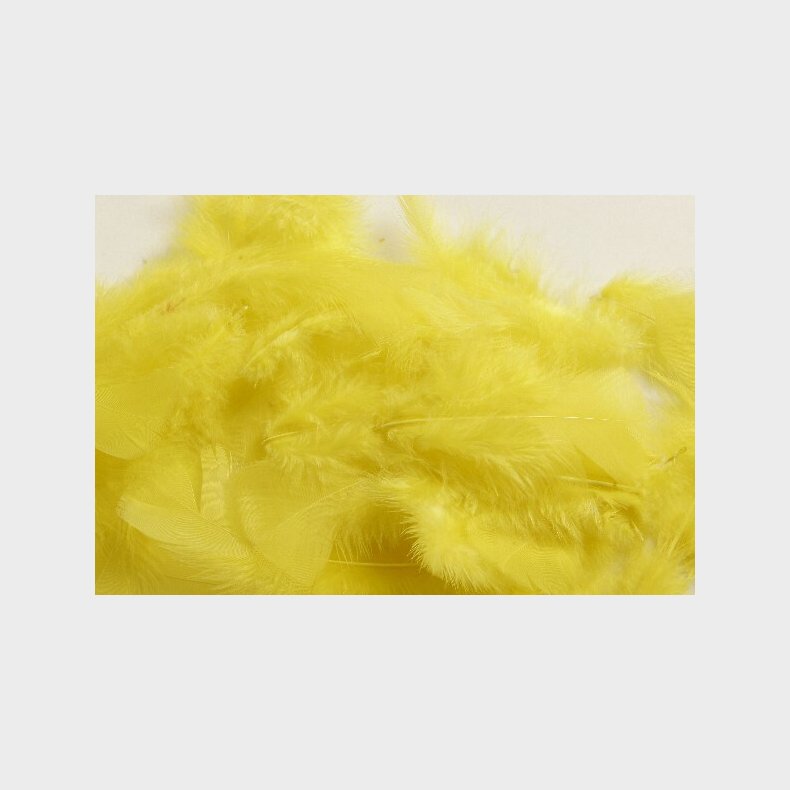 Fjer - 5-8 Cm - Gul - 7 G