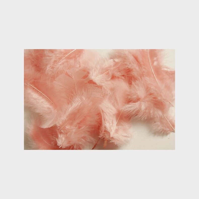 Fjer - 5-8 Cm - 7 G - Lyserd