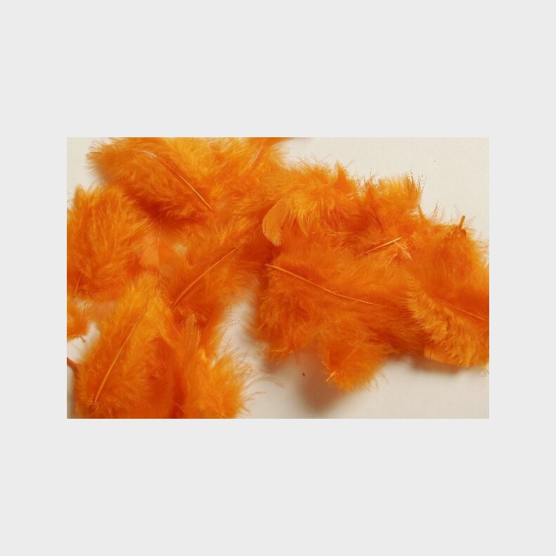 Fjer - 5-8 Cm - 7 G - Orange