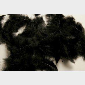 Fjer - 5-8 Cm - 7 G - Sort