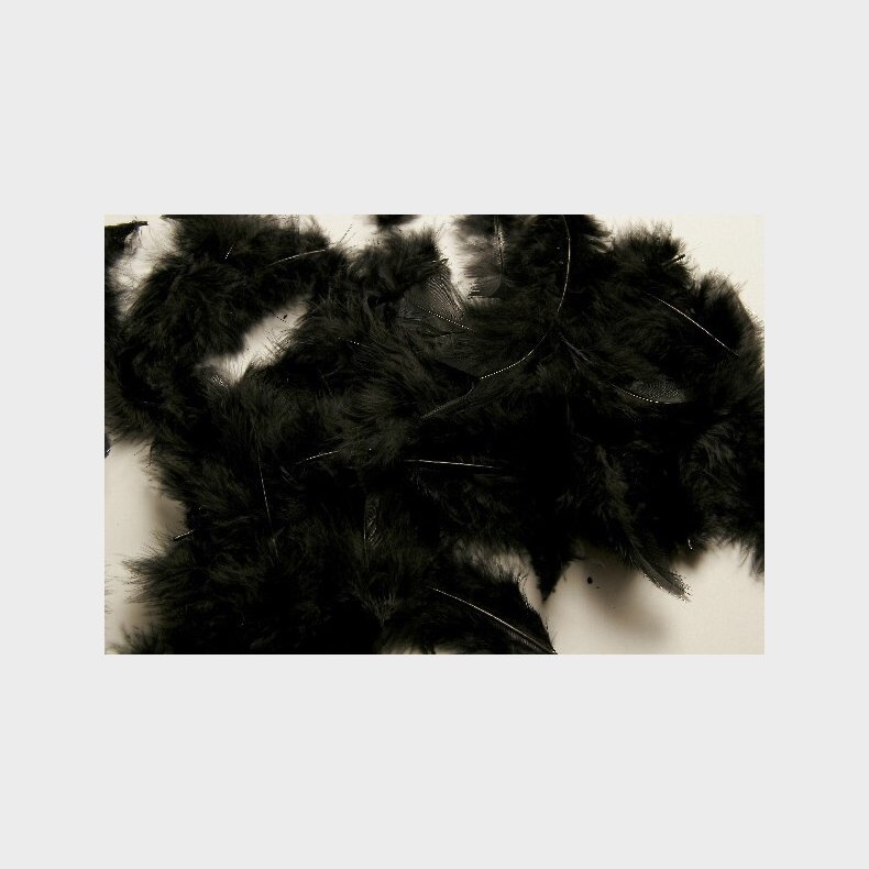 Fjer - 5-8 Cm - 7 G - Sort