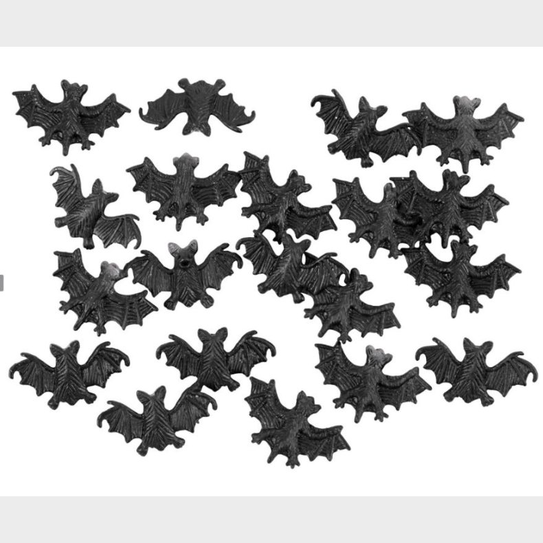 Creativ Company | Flagermus i plast (15x25 mm), 20 stk.