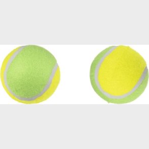 Flamingo - Legetj Hund, Smash Tennisbolde - Yellow And Green - 8 Cm
