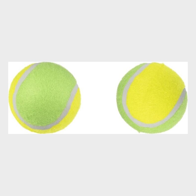Flamingo - Legetj Hund, Smash Tennisbolde - Yellow And Green - 8 Cm