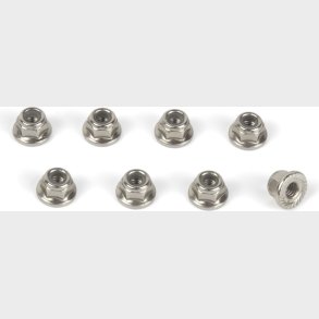 Flanged Lock Nut M4 (8pcs) - Mv151130 - Maverick Rc