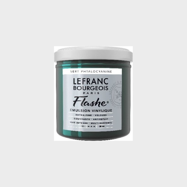 Lefranc & Bourgeois - Akrylmaling - Flashe - Phthalocyanine Green 125 Ml