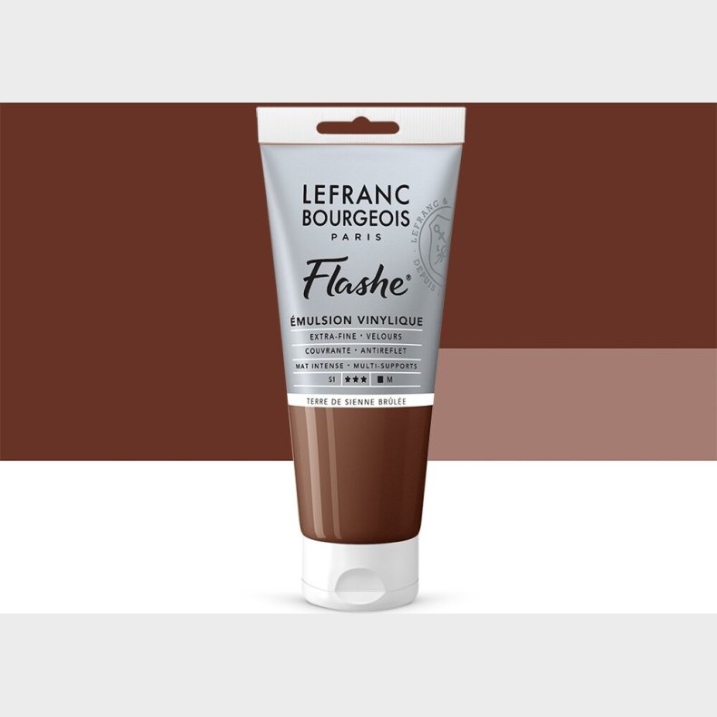 Lefranc & Bourgeois - Flashe Akrylmaling - Burnt Sienna 80 Ml