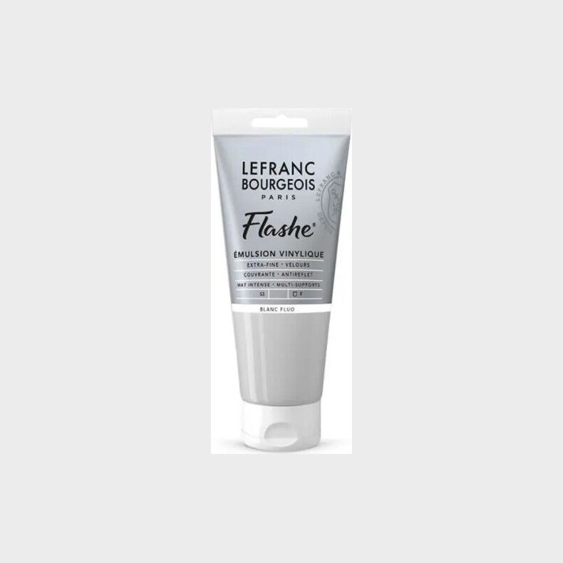 Lefranc & Bourgeois - Akrylmaling - Flashe - Fluorescent White 80 Ml