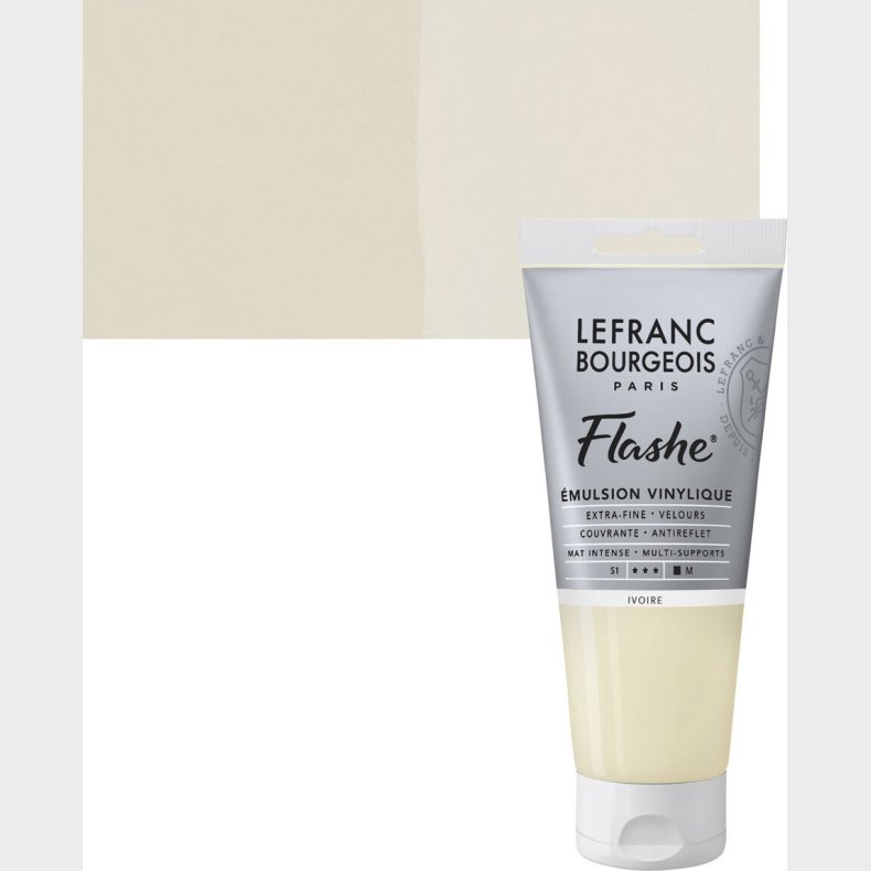 Lefranc & Bourgeois - Flashe Akrylmaling - Ivory 80 Ml