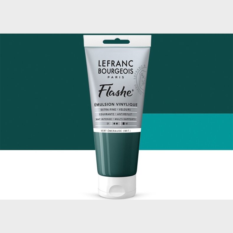 Lefranc & Bourgeois - Akrylmaling - Flashe - Viridian Hue 80 Ml
