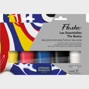 Lefranc Bourgeois - Flashe Vinyl Paint - Akrylmaling S�t 5x80 Ml