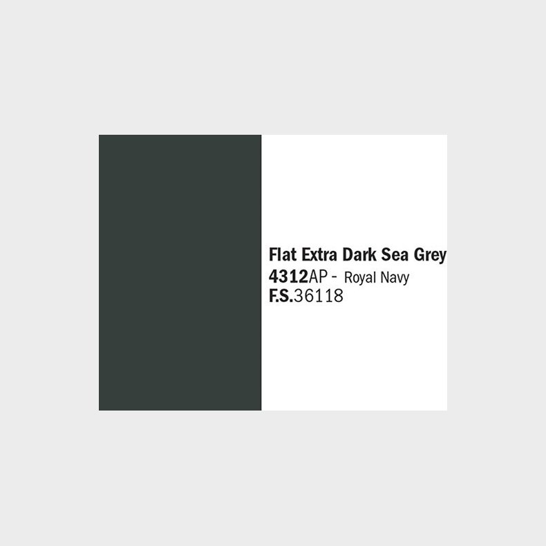 Flat Extra Dark Sea Grey - 4312ap - Italeri