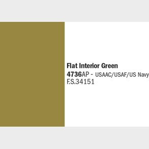 Flat Interior Green - 4736ap - Italeri