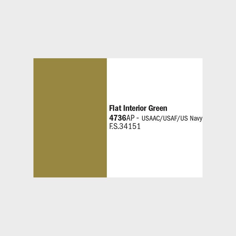 Flat Interior Green - 4736ap - Italeri