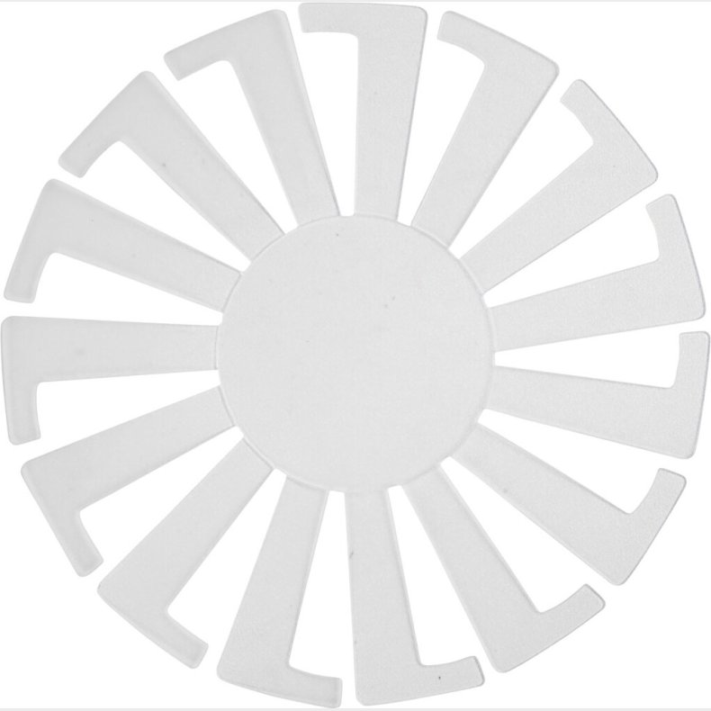 Flet-let-skabelon - H 6 Cm -  8 Cm - Transparent - 10 Stk.