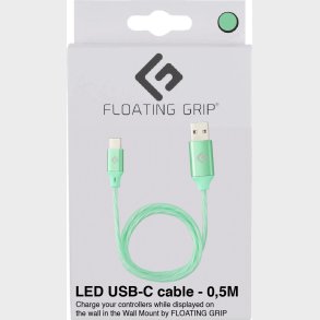 Floating Grip - Led Usb-c Kabel - 0,5 Meter - Grn