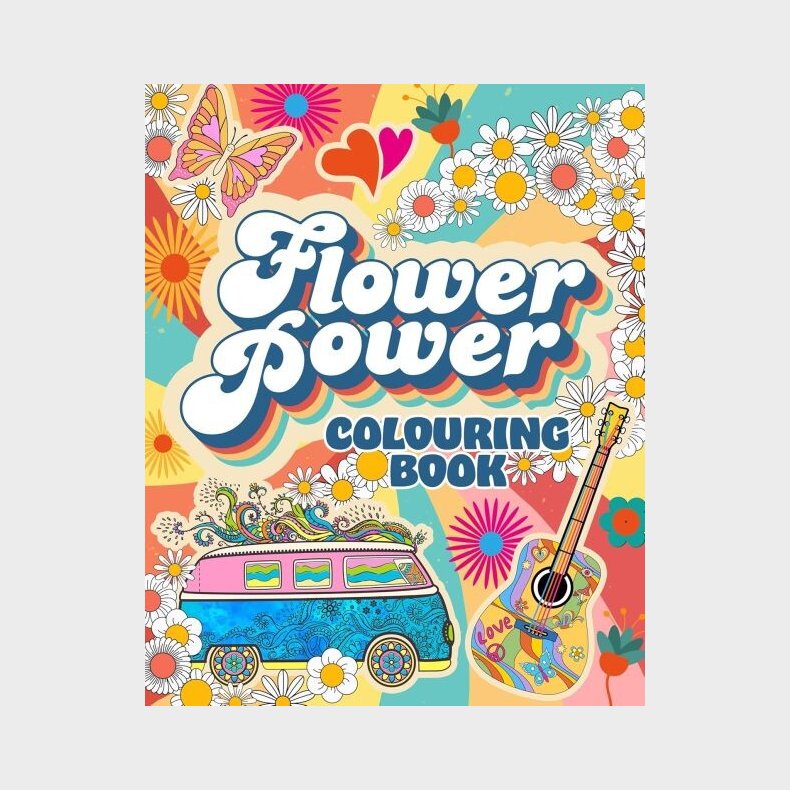 Flower Power Colouring Book - Tansy Willow - English Book
