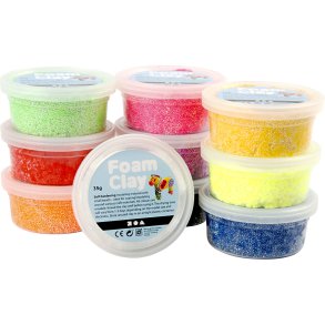 Creativ Company | Foam Clay 10 x 35 gr. - Basisfarver