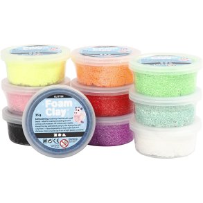 Creativ Company | Foam Clay 10 x 35 gr. - Glitter