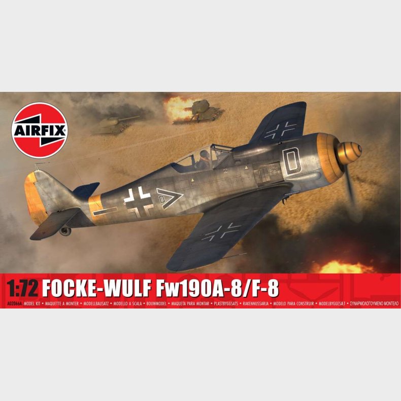 Airfix - Focke-wulf Fw190a-8/f-8 Fly Bygges�t - 1:72 - A02066a