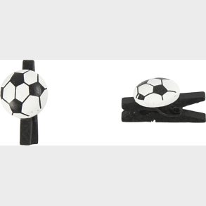 Fodboldklemme - Str. 14x25 Mm - Tykkelse 12 Mm - Sort - 10 Stk.