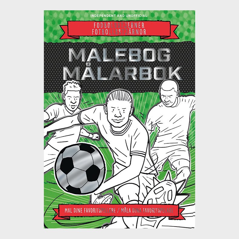 Fodboldstjerner - Malebog - Bog