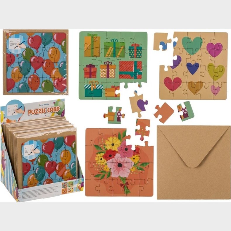 Fdselsdagskort Happy Birthday Puslespil - Out Of The Blue