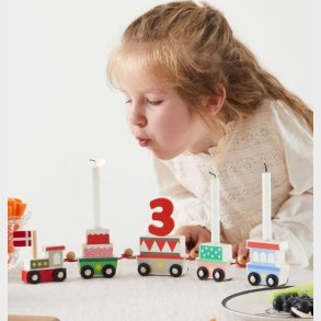 Fdselsdagstog I Tr Med Dansk Flag