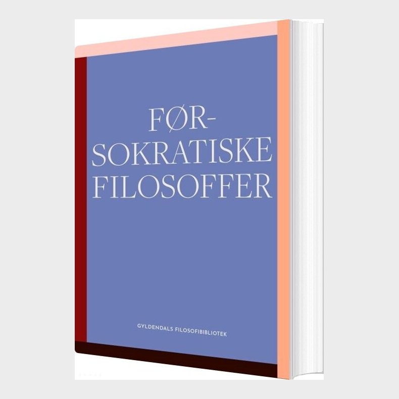 F�rsokratiske Filosoffer - Bog
