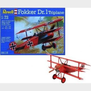 Revell - Fokker Dr.1 Triplane Fly Bygges�t - 1:72 - 04116
