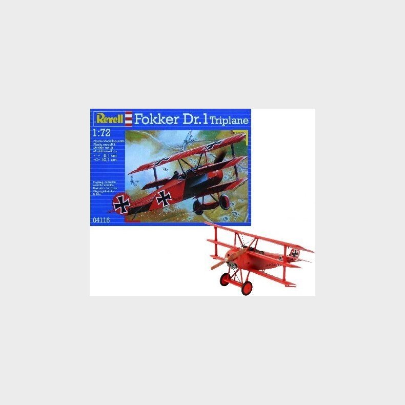 Revell - Fokker Dr.1 Triplane Fly Bygges�t - 1:72 - 04116