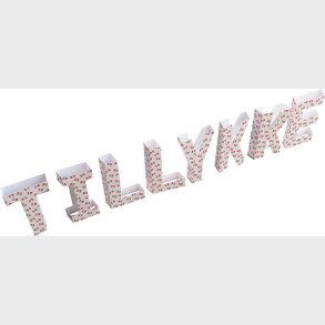 Foldbare Bogstaver Tillykke - Scanseason