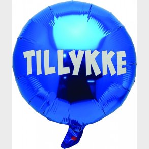 Folieballon 35 Cm Bl / Tillykke - Scanseason