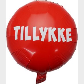 Folieballon 35 Cm Rd / Tillykke - Scanseason