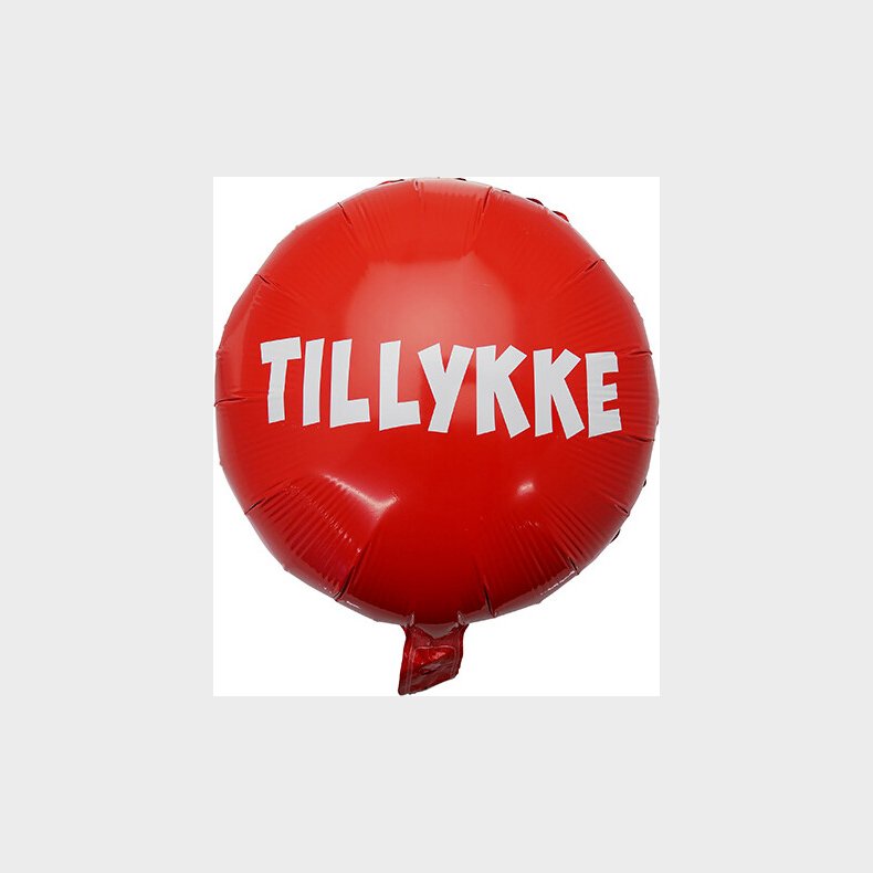 Folieballon 35 Cm Rd / Tillykke - Scanseason