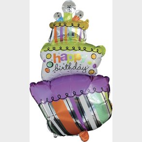 Folieballon 48 X 87 Cm - Lagkage - Scanseason