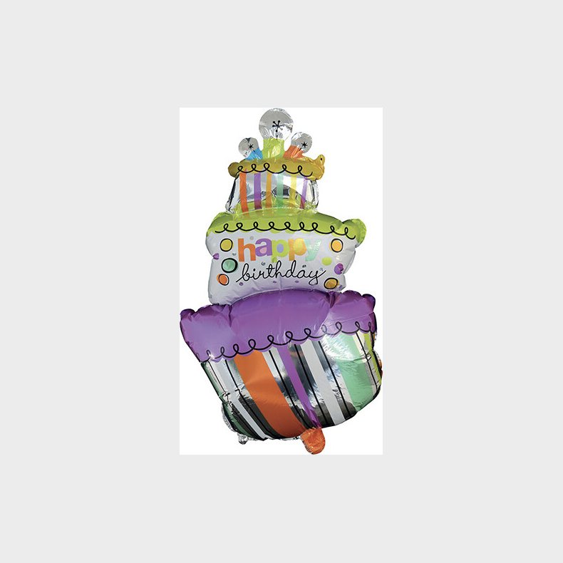 Folieballon 48 X 87 Cm - Lagkage - Scanseason