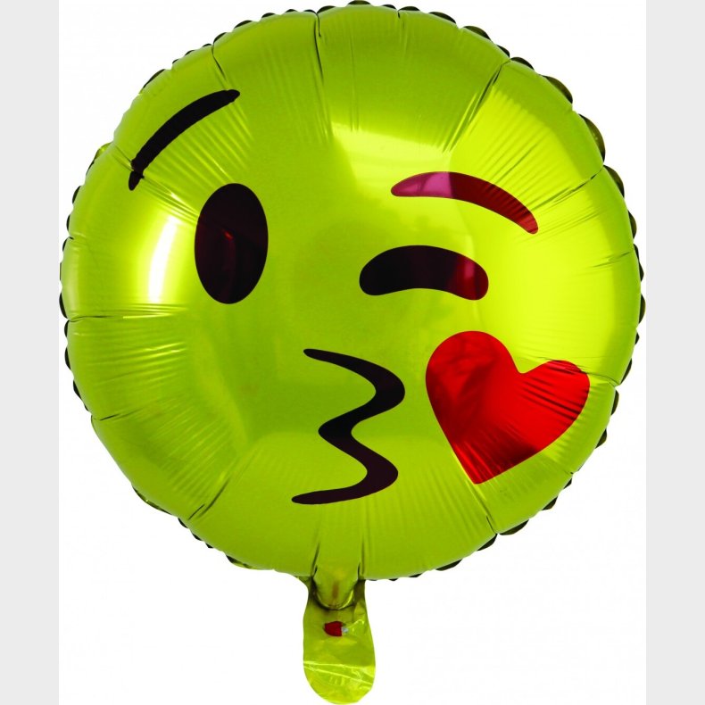 Folieballon Emoji - 45 Cm - 1 Stk - Scanseason