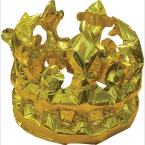 Folieballon Krone - Guld - Scanseason