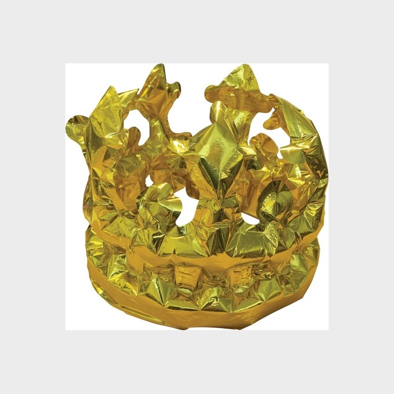 Folieballon Krone - Guld - Scanseason