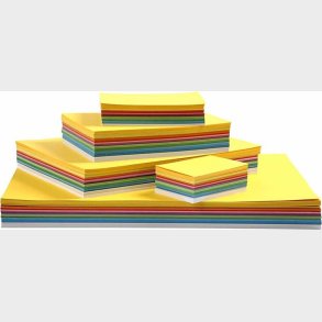 Karton - A2 A3 A4 A5 A6 - Forskellige Farver - 1800 Ark