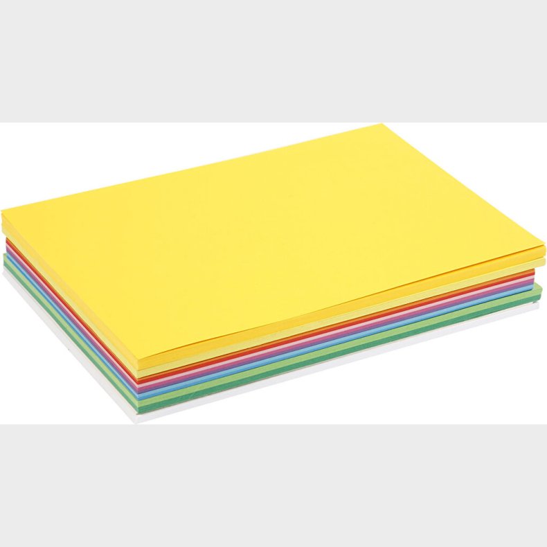 Karton - Farvet - A4 - Lyse Forrsfarver - 300 Ark