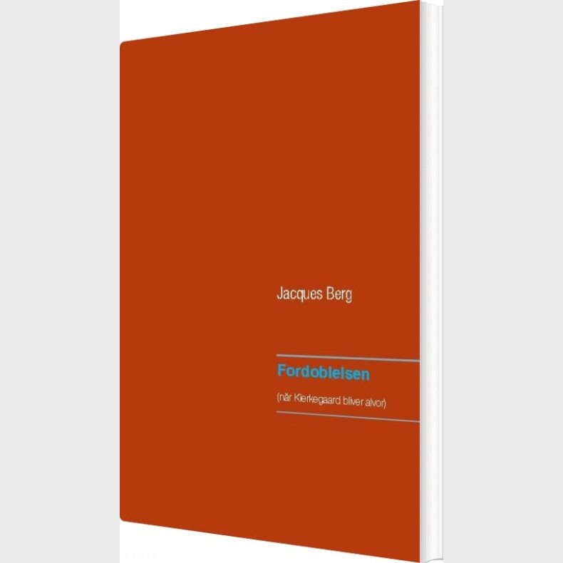 Fordoblelsen - Jacques Berg - Bog