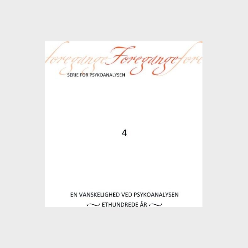 Foregange Nr. 4 - Freuds Agor� - Bog