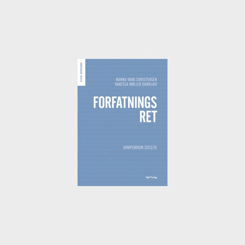 Forfatningsret - Nanna Vang Christensen - Bog