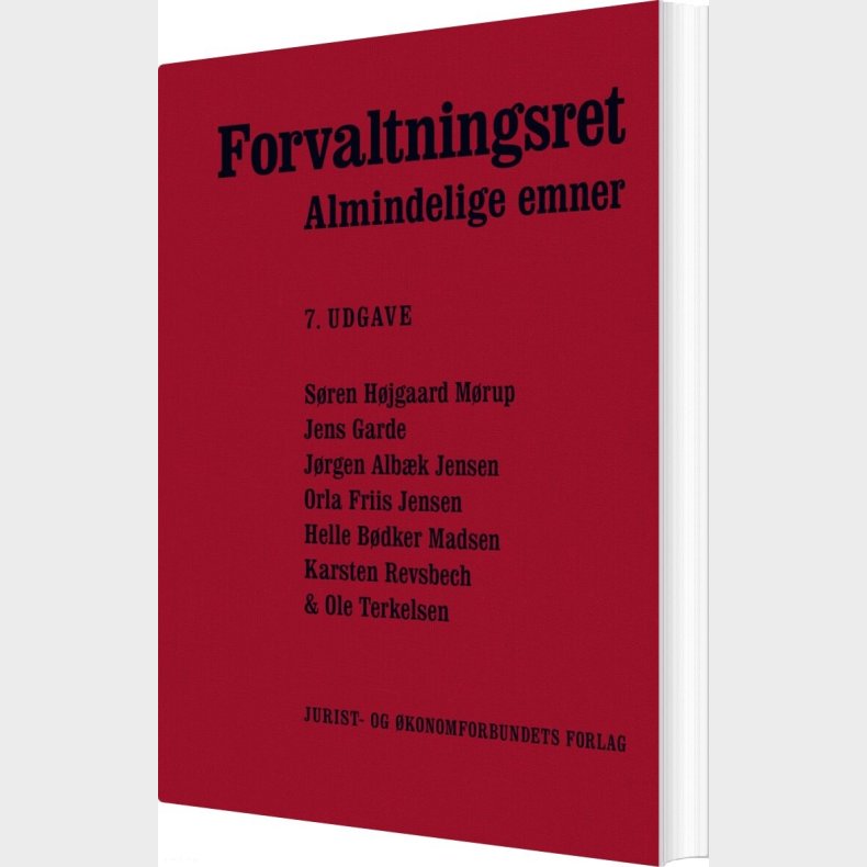 Forvaltningsret - Almindelige Emner - Karsten Revsbech - Bog