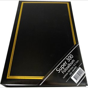 Fotoalbum Super 300 10 X 15 Sort / Guld