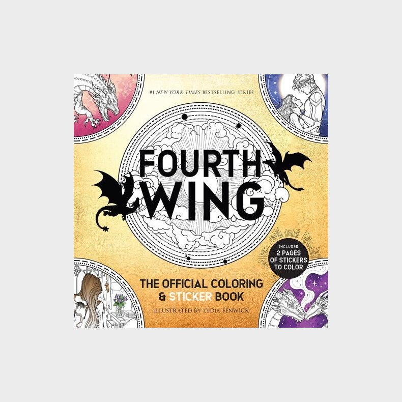 Fourth Wing: The Official Coloring & Sticker Book - Rebecca Yarros - English Book