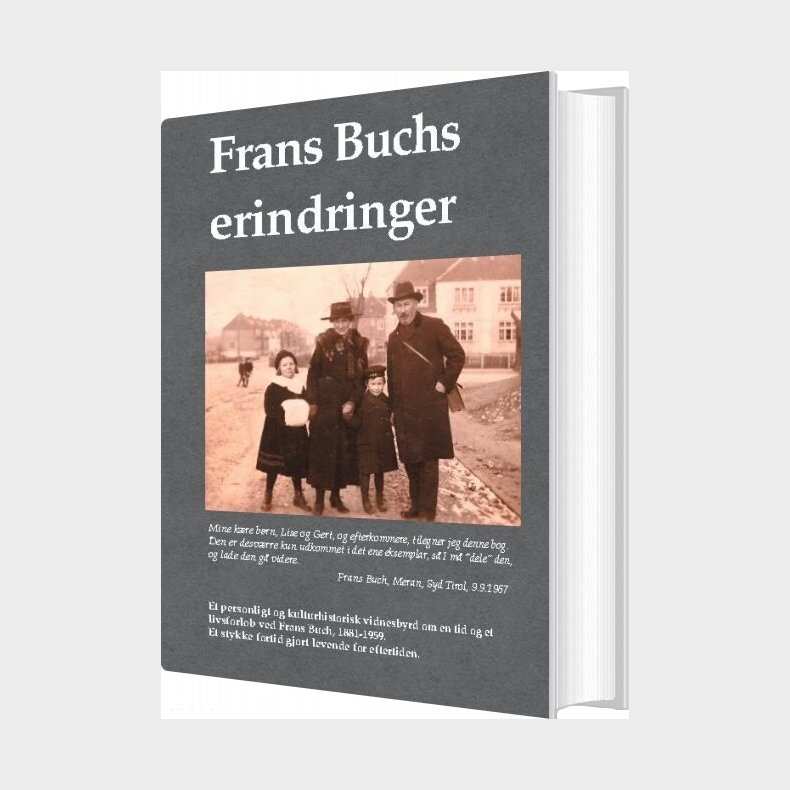 Frans Buchs Erindringer - Frans Buch - Bog